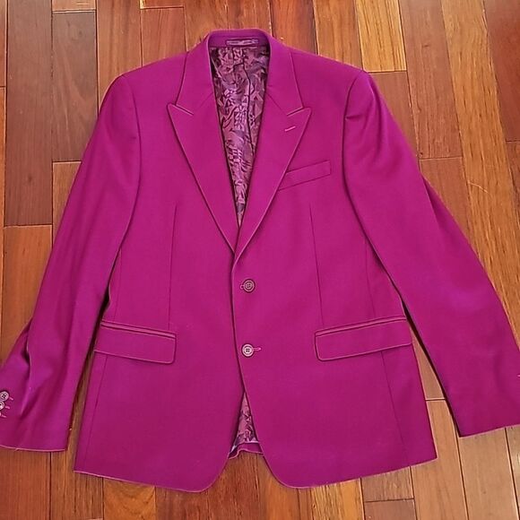 Versace Mens Sport Jacket Boyfriend Date Night Light Spring Cocktail Party Sz 52 - Picture 1 of 15